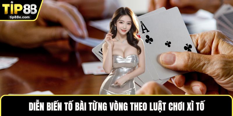 Diễn biến tố bài từng vòng theo luật chơi xì tố